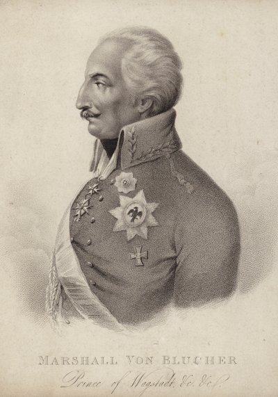 Gebhard von Blucher, porosz tábornagy (metszet) alkotó: German School