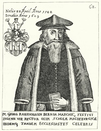 Georg Rollenhagen német drámaíró (metszet) alkotó: German School