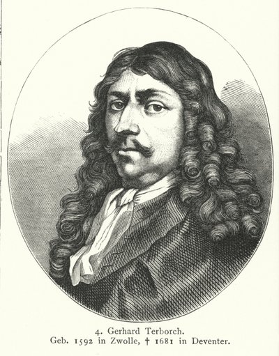 Gerard ter Borch, a holland aranykor festője (metszet) alkotó: German School