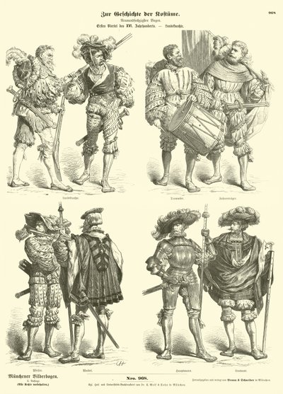 Német Landsknechte, 16. század eleje alkotó: German School
