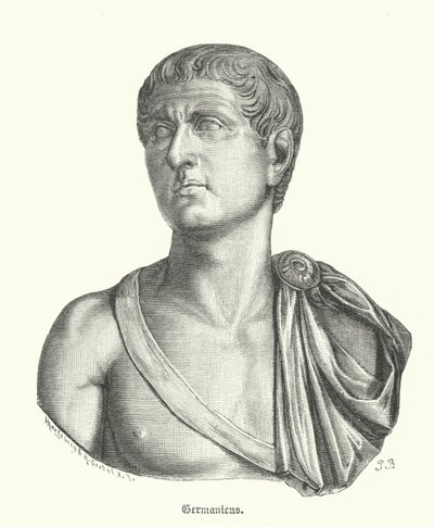 Germanicus római hadvezér és Caligula császár apja (metszet) alkotó: German School