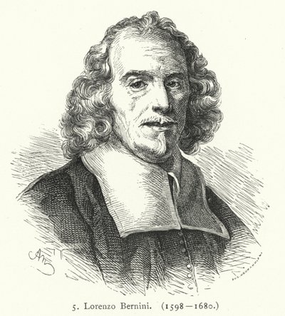 Gian Lorenzo Bernini olasz barokk szobrász és építész (metszet) alkotó: German School