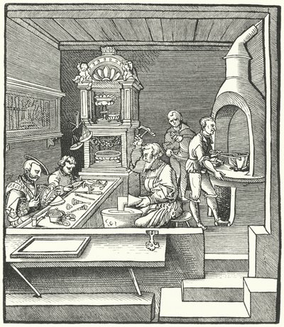 Ötvösműhely a 16. század elején alkotó: German School