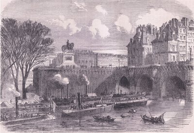 Fegyveres csónakok a Szajnán, Cassells A Franciaország és Németország közötti háború története, kiadó: Cassell and Company Limited, 1890 körül (litho) alkotó: German School