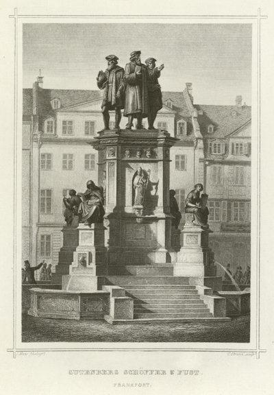 Gutenberg Schoffer és Fust, Frankfort alkotó: German School