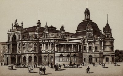 Hamburg: Concerthaus, koncertház (litho) alkotó: German School
