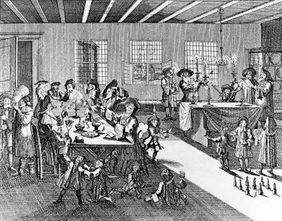 Georg Puschner Hanukkahája a Kirchner-féle zsidó szertartásról, 1726 alkotó: German School