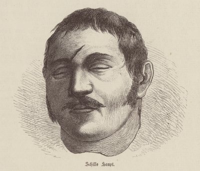 Ferdinand von Schill, a francia megszállás ellen lázadó porosz katona feje (metszet) alkotó: German School
