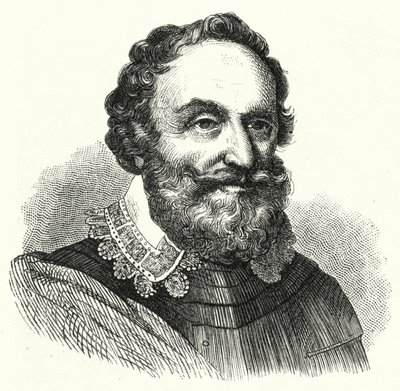 Heinrich Mátyás, Thurn grófja, a harmincéves háború cseh katonai parancsnoka (metszet) alkotó: German School