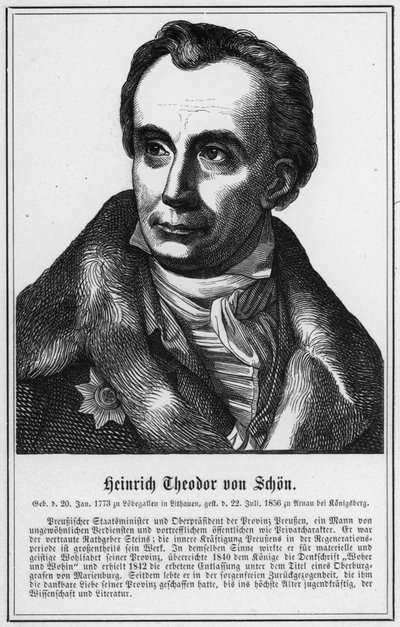 Heinrich Theodor von Schon (metszet) alkotó: German School