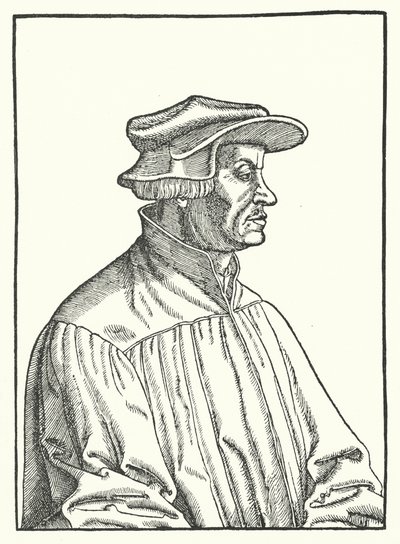 Huldrych Zwingli, svájci protestáns reformátor (metszet) alkotó: German School