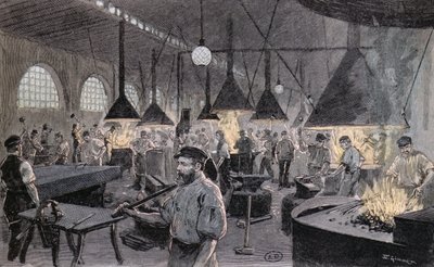 Imperial Wharf Kielben, Németországban, 1900 körül alkotó: German School