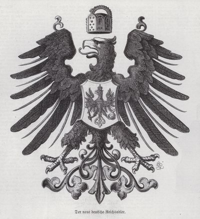 Birodalmi sas, Németország új emblémája (metszet) alkotó: German School