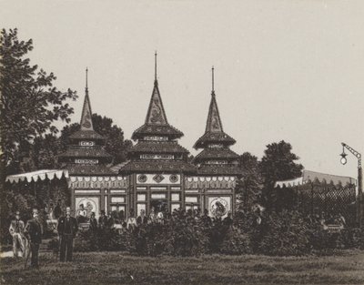 Japán halászok porcelánpavilonja (litho) alkotó: German School
