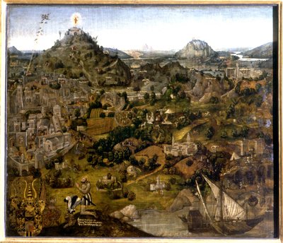 Jeruzsálem és a szent helyek, 1501-55 alkotó: German School