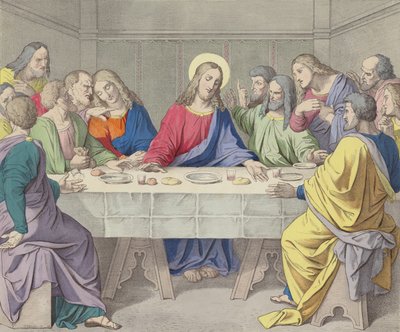 Jézus megalapítja a Szent Eucharisztiát alkotó: German School