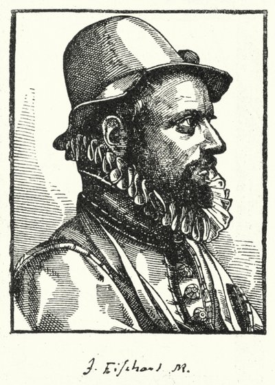 Johann Baptist Fischart, német szatirikus (metszet) alkotó: German School