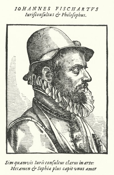 Johann Fischart német szatirikus és publicista (metszet) alkotó: German School