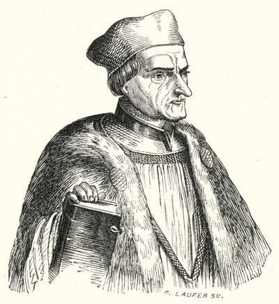 Johann Geiler von Kaisersberg svájci pap és teológus (metszet) alkotó: German School