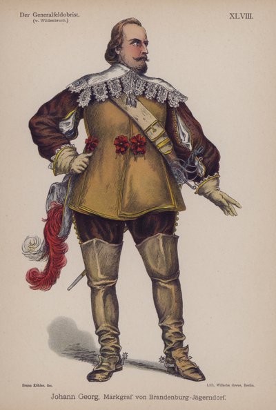 Johann Georg, Brandenburg-Jagerndorf őrgrófja (1577-1624), Ernst von Wildenbruch Der Generalfeldoberstből (színes litó) alkotó: German School
