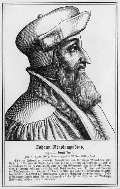 Johann Oekolampadius (metszet) alkotó: German School