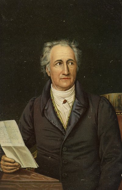 Johann Wolfgang von Goethe (1749-1832), német költő, regényíró és drámaíró (kromolito) alkotó: German School
