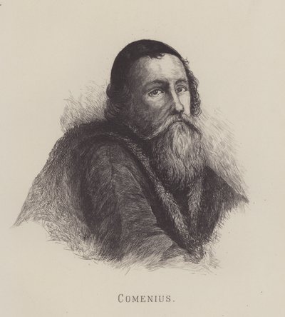 John Amos Comenius cseh filozófus, teológus és oktatási kampányos (litho) alkotó: German School