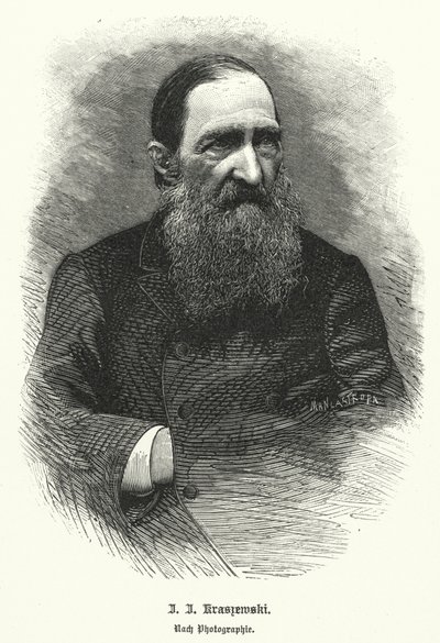Jozef Ignacy Kraszewski, lengyel történész és regényíró (litho) alkotó: German School