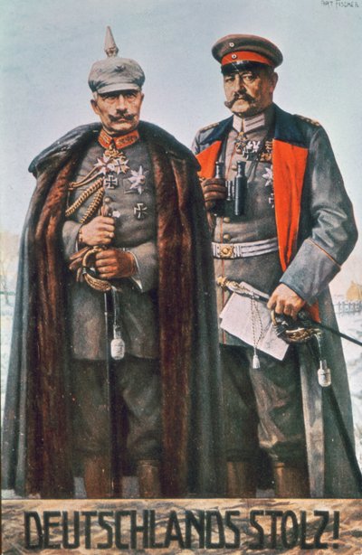 II. Vilmos császár és Hindenburg tábornagy alkotó: German School