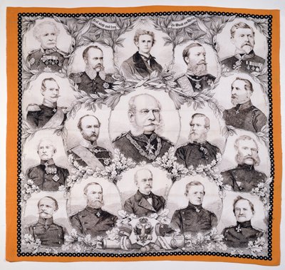I. Vilmos császár (1797-1888) a német tábornokok által körülvéve, 1870 alkotó: German School