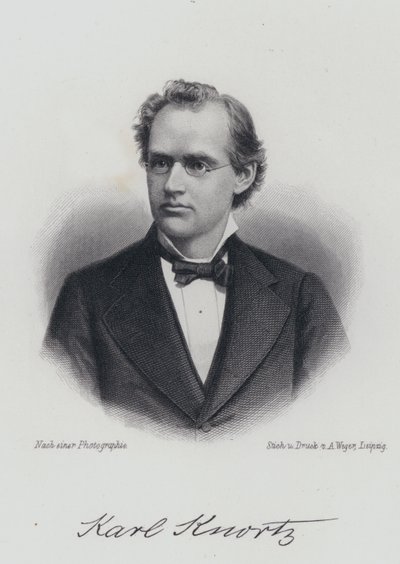 Karl Knortz német-amerikai író (metszet) alkotó: German School