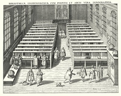 A Leideni Egyetem Könyvtára (metszet) alkotó: German School