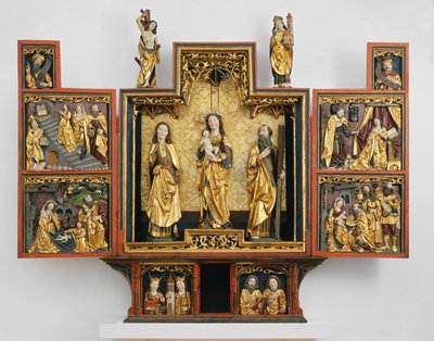 Szűz Mária élete (fa, aranyozott és polikróm) alkotó: German School
