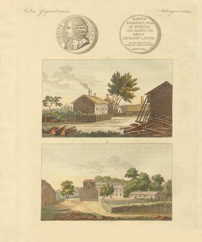 Linne lakásai (színes metszet) alkotó: German School