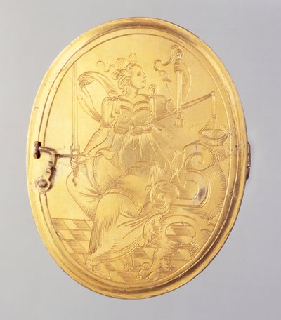 Medál, amely viaszos miniatűr portrét tartalmaz Wilhelm IV. Landgrave (aranyozott ezüst) (lásd még: 312102 és 312134) alkotó: German School