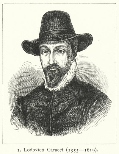 Lodovico Carracci, olasz barokk művész (metszet) alkotó: German School