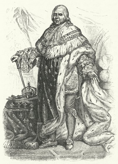 XVIII. Lajos francia király (metszet) alkotó: German School