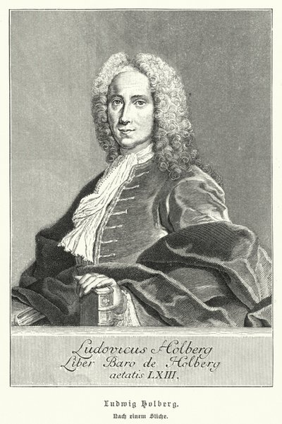 Ludvig Holberg dán-norvég drámaíró, filozófus és történész (litho) alkotó: German School