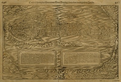 Velence térképe, Sebastian Munster (1488-1552) Bázelben, 1560 körül alkotó: German School