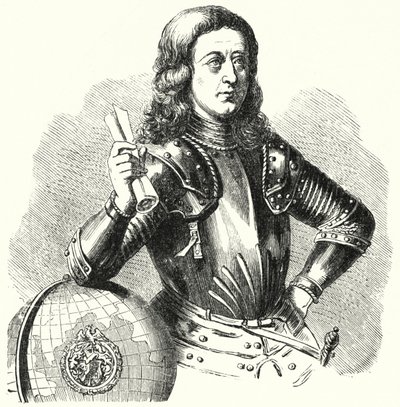 Martin Behaim német felfedező és térképész (metszet) alkotó: German School