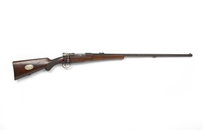 Mauser 7 mm-es, csapos működésű sportpuska, 1900 körül (puska, csavaros, sport, Mauser, 7 mm) alkotó: German School