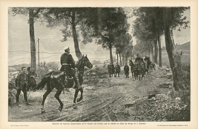 Bismarck és III. Napóleon találkozója a sedani csata után, a francia-porosz háború, 1870. szeptember 2. alkotó: German School