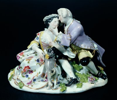 Szerelmesek találkozója, valószínűleg Johann Joachim Kandler (1706-75) 1735 körül (porcelán) alkotó: German School
