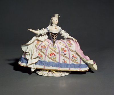 Meisseni nőfigura (porcelán) alkotó: German School