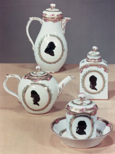 Meisseni tea (porcelán) alkotó: German School
