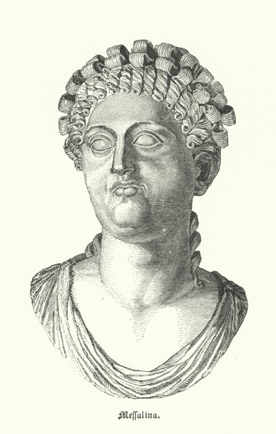 Messalina, Claudius római császár harmadik felesége (metszet) alkotó: German School