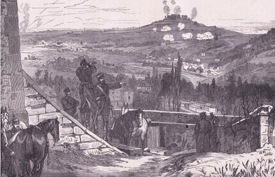 Mount Valerien az ostrom alatt, Cassells History of the War Franciaország és Németország között, kiadó: Cassell and Company Limited, 1890 körül (litho) alkotó: German School