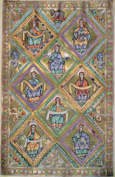 Czart asszony. 1207 IV, fol.10v Krisztus élete Szent Máté szerint, a Plocki székesegyház evangéliumából 1075 körül alkotó: German School
