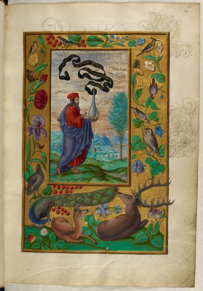Ms Harley 3469, f.2 Filozófus lombikkal, az Első traktátus, Salomon Trismosin „Splendor Solis” című művéből alkotó: German School