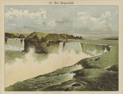 Niagara-vízesés (színes litó) alkotó: German School